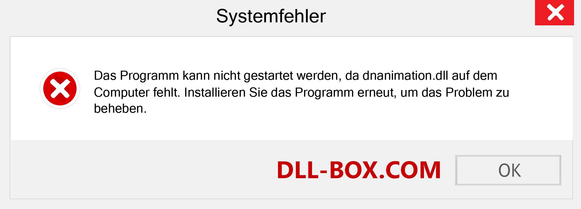 dnanimation.dll-Datei fehlt?. Download für Windows 7, 8, 10 - Fix dnanimation dll Missing Error unter Windows, Fotos, Bildern